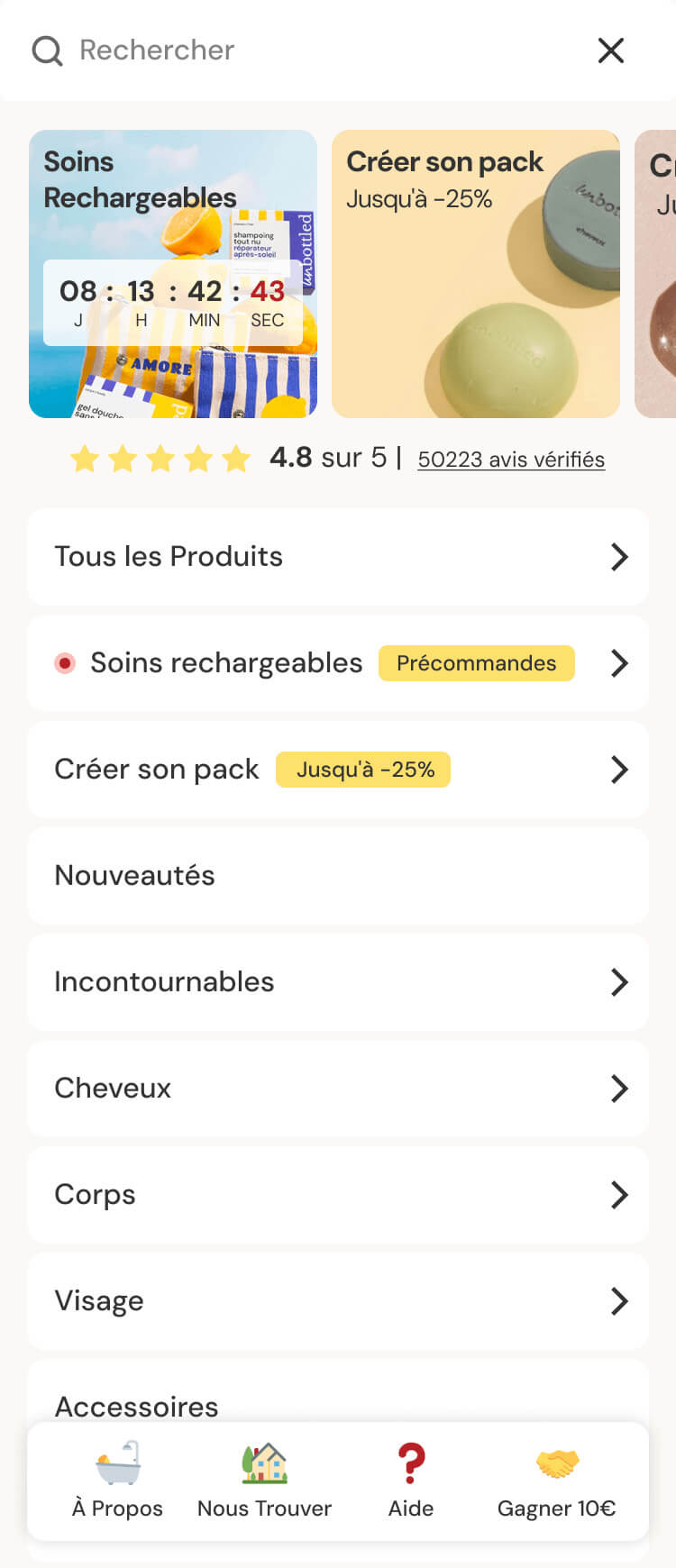 Menu example - Anatae